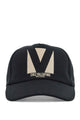 Valentino Garavani Chez Valentino Black Baseball Cap