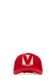 Valentino Garavani Red Cotton Baseball Cap