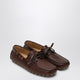 Valentino Garavani  Brown Leather Moccasin Driver Fantaway