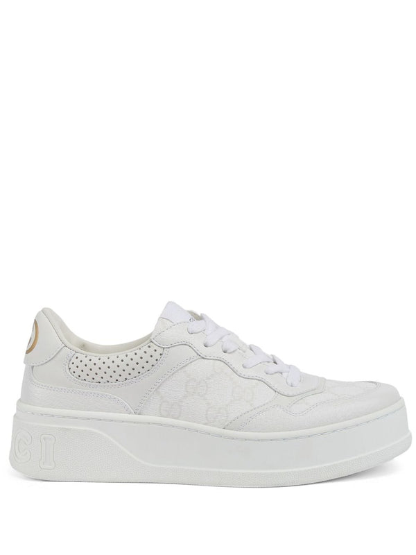 Gucci White Leather Sneakers