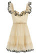 Zimmermann 'Embroidered Frilled Mini' Dress