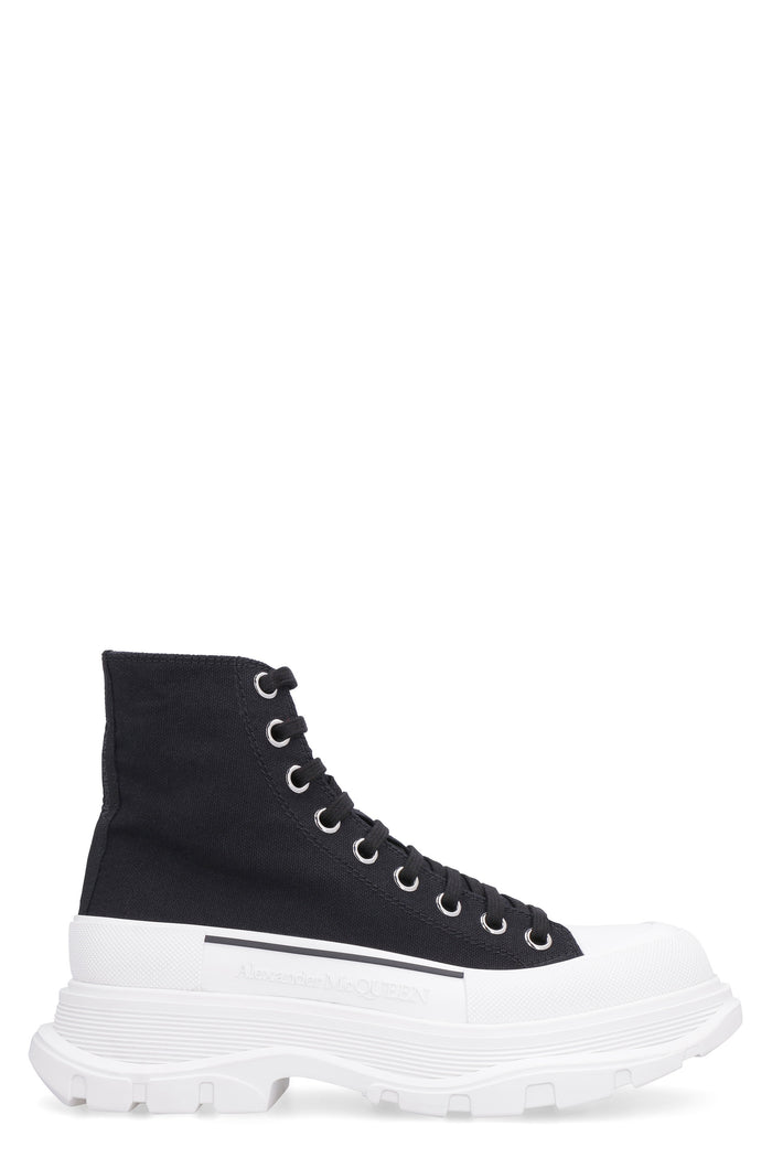 Alexander Mcqueen Black Canvas Canvas Sack Sneakers