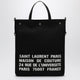 Saint Laurent North/South Tote Bag In Black Canvas