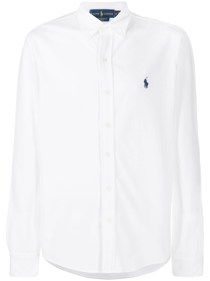 Polo Ralph Lauren White Cotton Sports Shirt