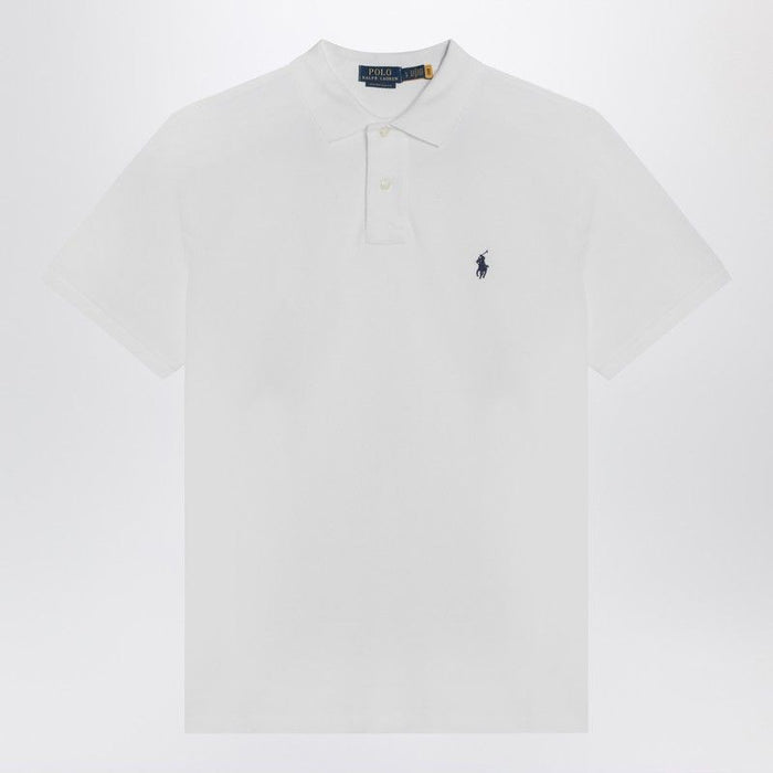 Polo Ralph Lauren White Cotton Custom Slimfit Polo