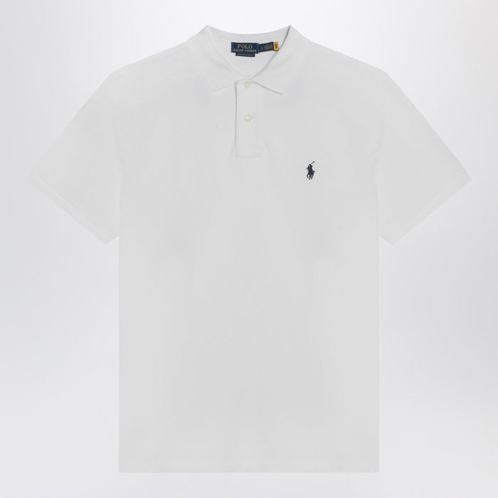 Polo Ralph Lauren White Cotton Custom Slim-Fit Polo