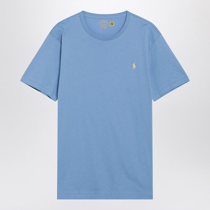 Polo Ralph Lauren Light Blue Cotton Custom Slimfit Tshirt