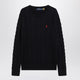 Polo Ralph Lauren Navy Blue Cableknit Cotton Sweater