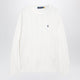 Polo Ralph Lauren White Cable-Knit Cotton Sweater