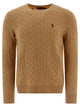 Polo Ralph Lauren Wool And Cashmere Crewneck Sweater With Logo