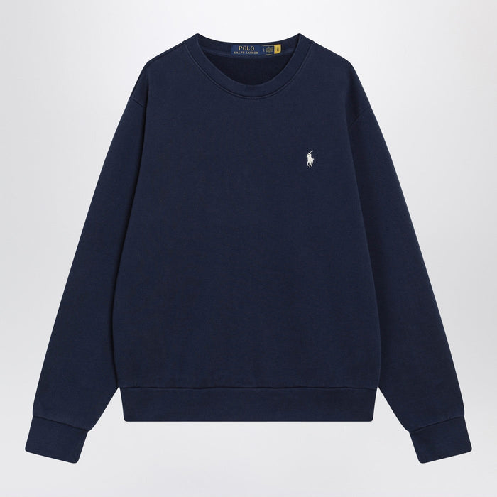 Polo Ralph Lauren Navy Blue Cotton Crew-Neck Sweatshirt