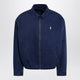 Polo Ralph Lauren Navy Blue Zip-Up Jacket In Cotton