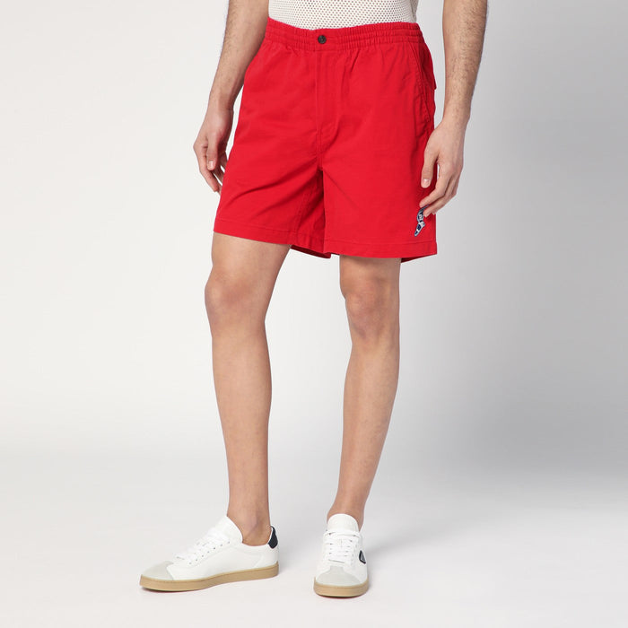 Polo Ralph Lauren Red Bermuda Shorts Stretch Classic-Fit