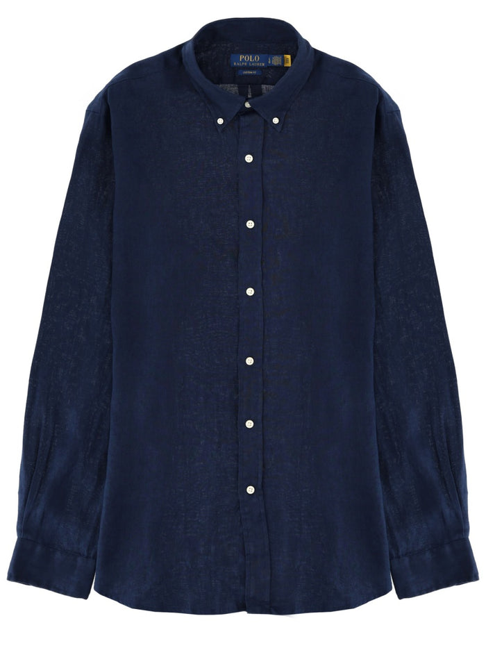Polo Ralph Lauren Blue Linen Shirt