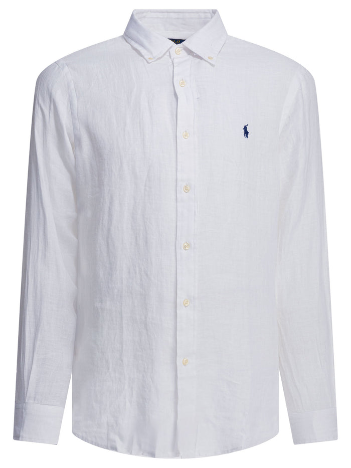 Polo Ralph Lauren White Linen Shirt