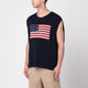 Polo Ralph Lauren  Navy Blue Vest With Flag Big-Fit
