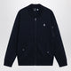 Polo Ralph Lauren Navy Blue Zip-Up Cotton-Blend Sweatshirt