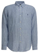 Polo Ralph Lauren Blue Linen Shirt