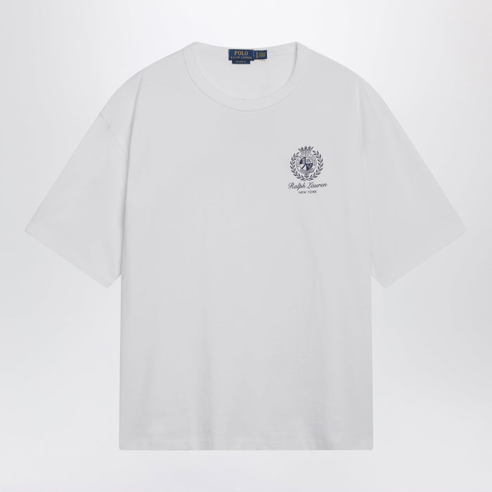 Polo Ralph Lauren White Relaxedfit Tshirt With Logo Prints