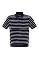 Polo Ralph Lauren Cotton And Linen Striped Knitted Polo Shirt