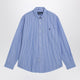 Polo Ralph Lauren White/Blue Striped Customfit Poplin Shirt