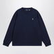 Polo Ralph Lauren Navy Cotton Relaxed-Fit Crewneck Sweatshirt