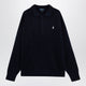 Polo Ralph Lauren Navy Blue Polo Sweater With Flag Motif
