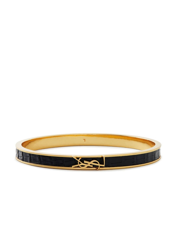 Saint Laurent Opyum Cassandre Logo Bracelet
