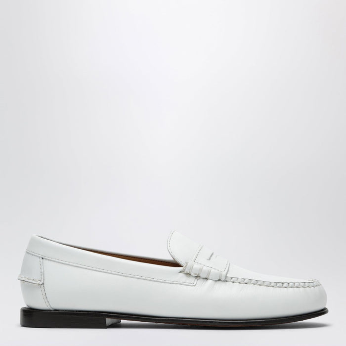 Sebago Danielle White Leather Loafers