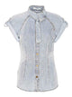 Zimmermann Denim Shirt Logo Buttons Closure