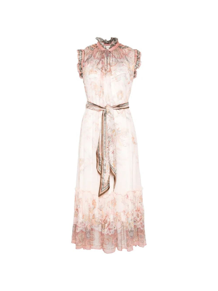 Zimmermann Zimmermann Alchemy Ruffled Paisley Midi Dress
