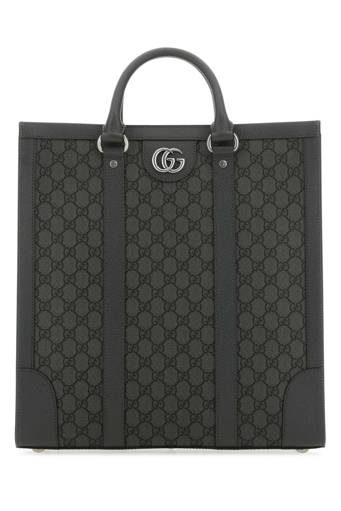 Gucci Gg Supreme Fabric And Leather Ophidia Shopping Bag