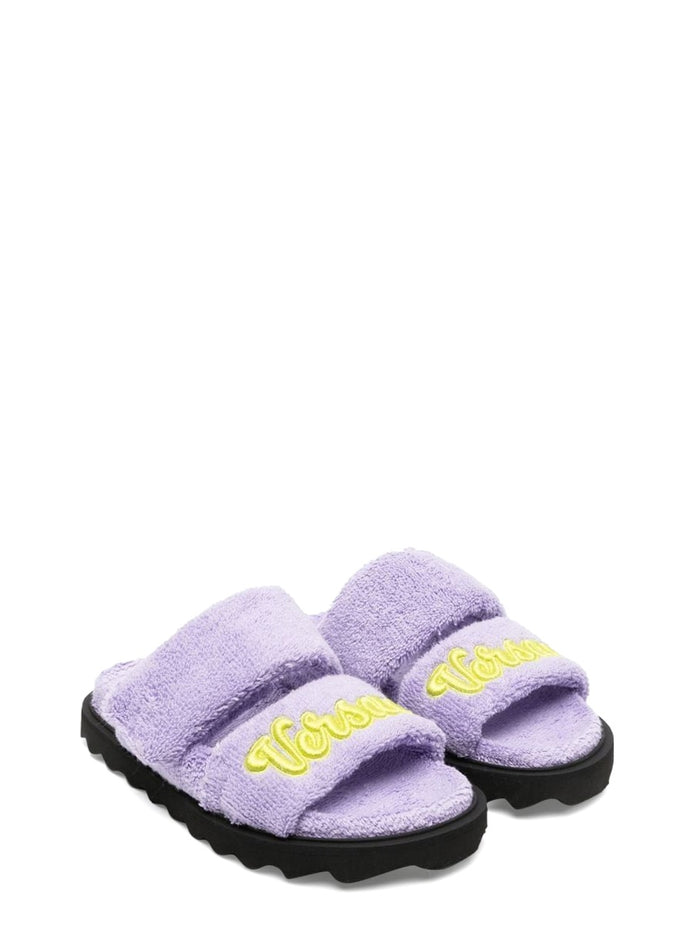 Versace Terry Slipper And Embroidery