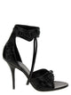 Balenciaga Black Leather Cagole Sandals