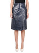 Bottega Veneta Leather Midi Skirt