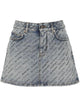 Balenciaga Denim Mini Skirt
