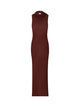 Saint Laurent Burgundy Viscose Long Dress