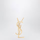 Saint Laurent Cassandre Brooch With Engraved Design