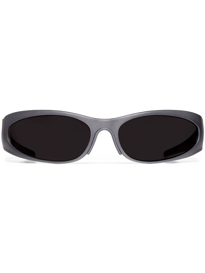 Balenciaga Grey Metal Sunglasses
