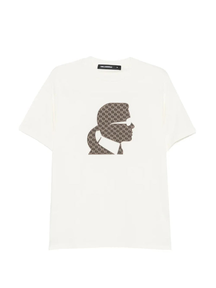 Karl Lagerfeld Karl Lagerfeld Profile Patterned T-Shirt