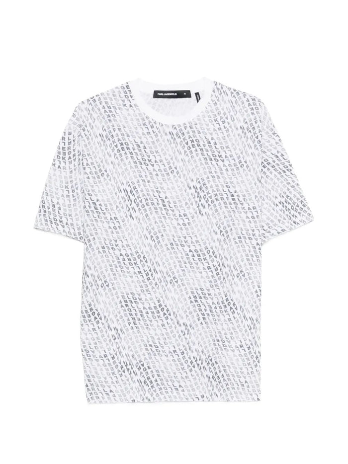 Karl Lagerfeld Karl Lagerfeld Logo-Pattern T-Shirt