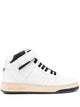 Saint Laurent White And Black Leather Sneakers