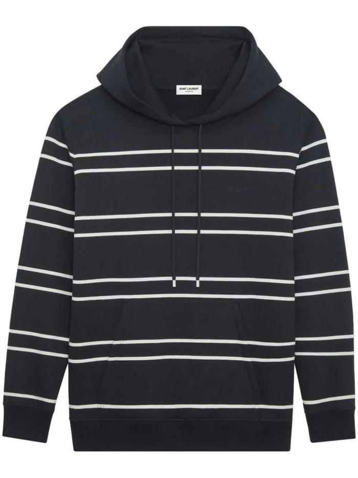 Saint Laurent Black Cotton Hoodie