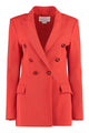 Genny Double-Breasted Wool Blazer