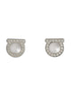 Ferragamo Gancini Crystal Earrings