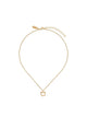 Ferragamo Necklace With Gancini Charm In Brass