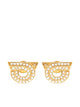 Ferragamo Gancini Earrings With Rhinestones