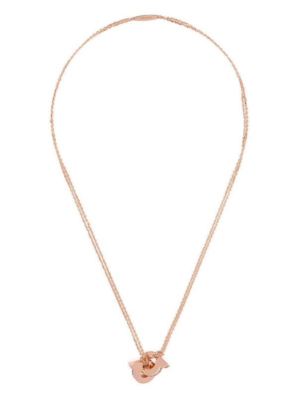 Ferragamo Double Gancini Pendant Necklace