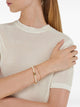 Ferragamo Gold Cream Brass Jewelry