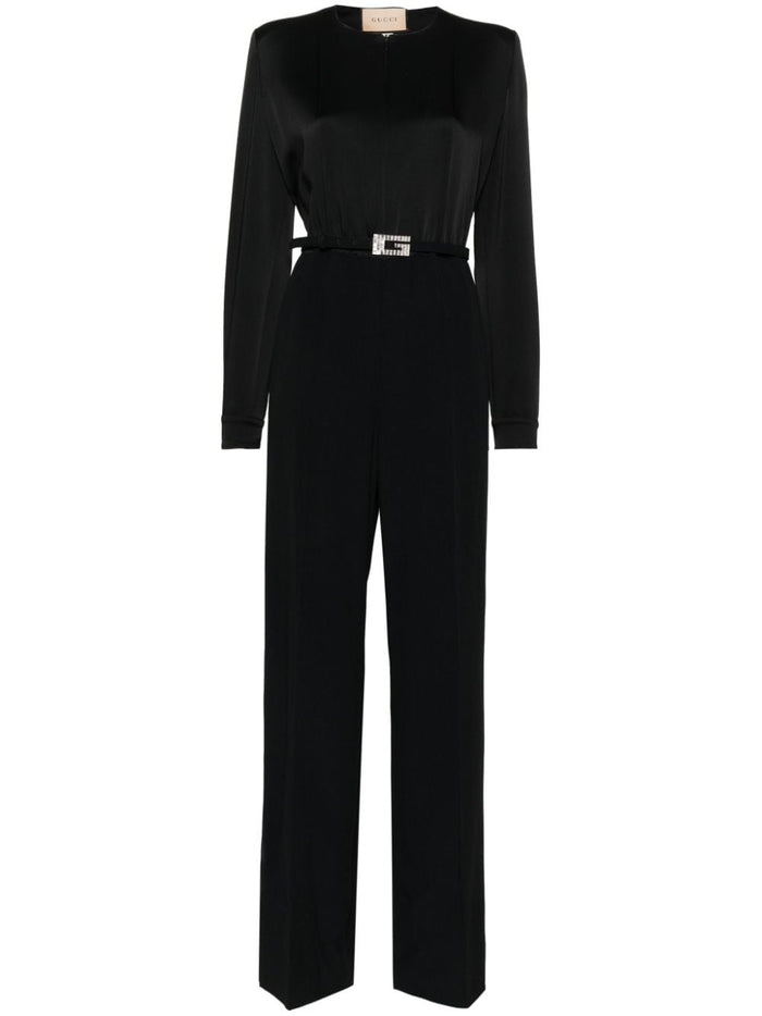 Gucci Viscose Jumpsuit With Belt